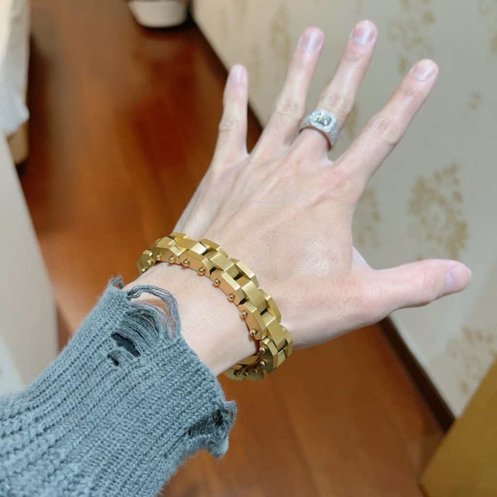 BALenciaga ブレスレット メンズ ゴールド 1色入 💎 - 画像 3