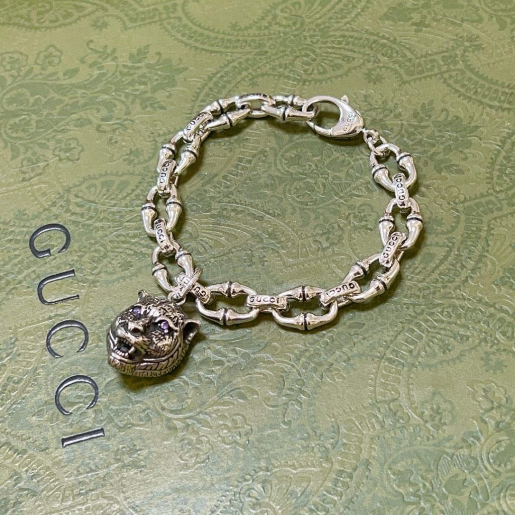 GUCCI ブレスレット チタン製 シルバー ブレスレット 2色入 🐆 - 画像 2
