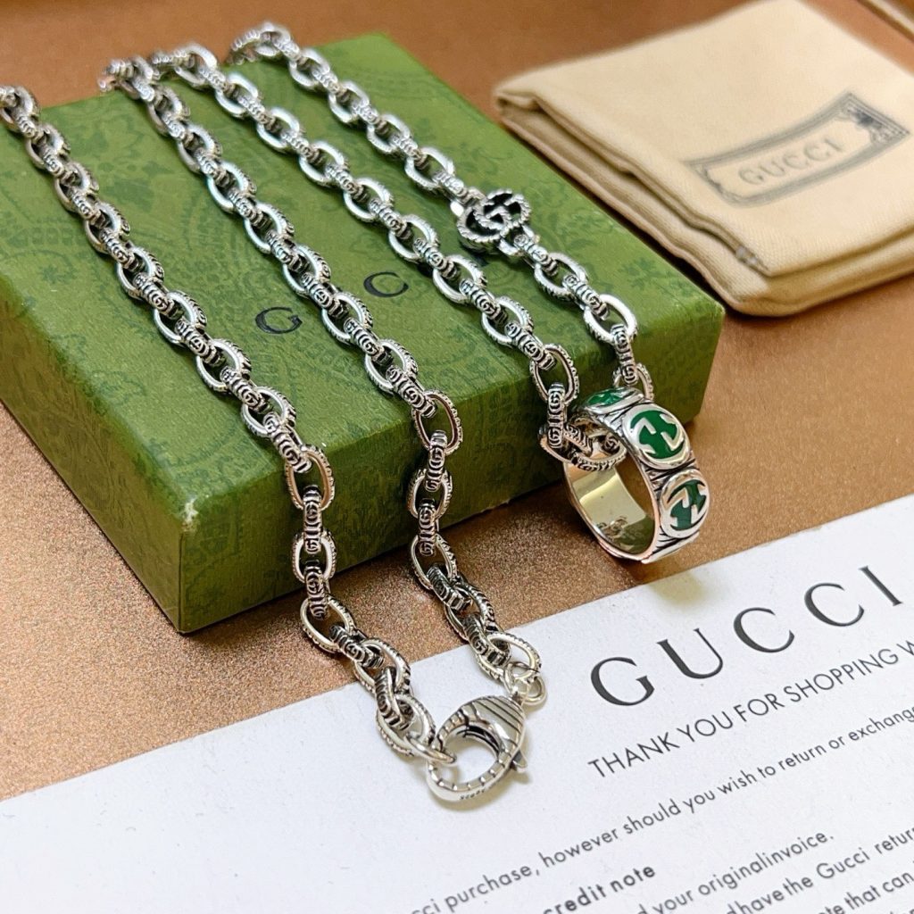 GUCCI ネックレス シルバー 3色入 🌿 - 画像 2