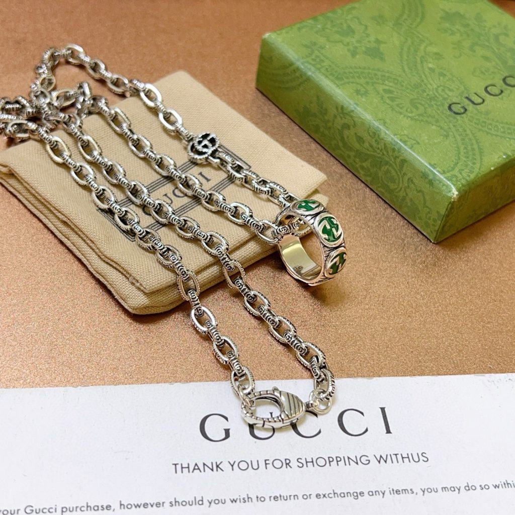 GUCCI ネックレス シルバー 3色入 🌿 - 画像 8