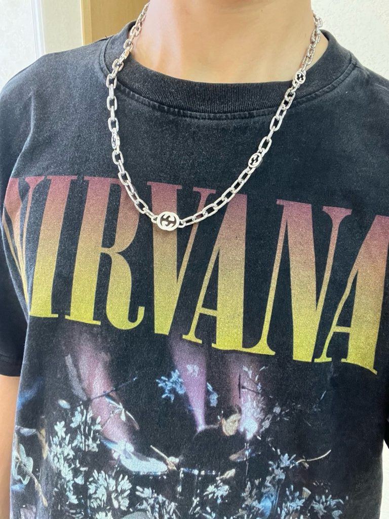GUCCI ネックレス 2色 男用 メンズ シルバー 💎 - 画像 6