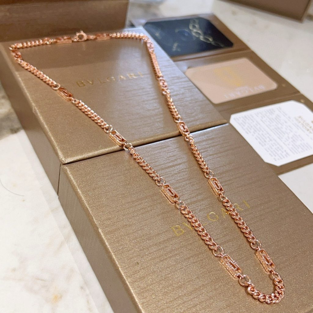 BVLGARI ネックレス ローズゴールド 1色 🌟 - 画像 4