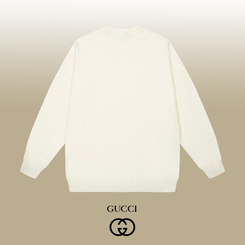 GUCCI オーガニックコットン スウェットシャツ ホワイト 1色 - 画像 2
