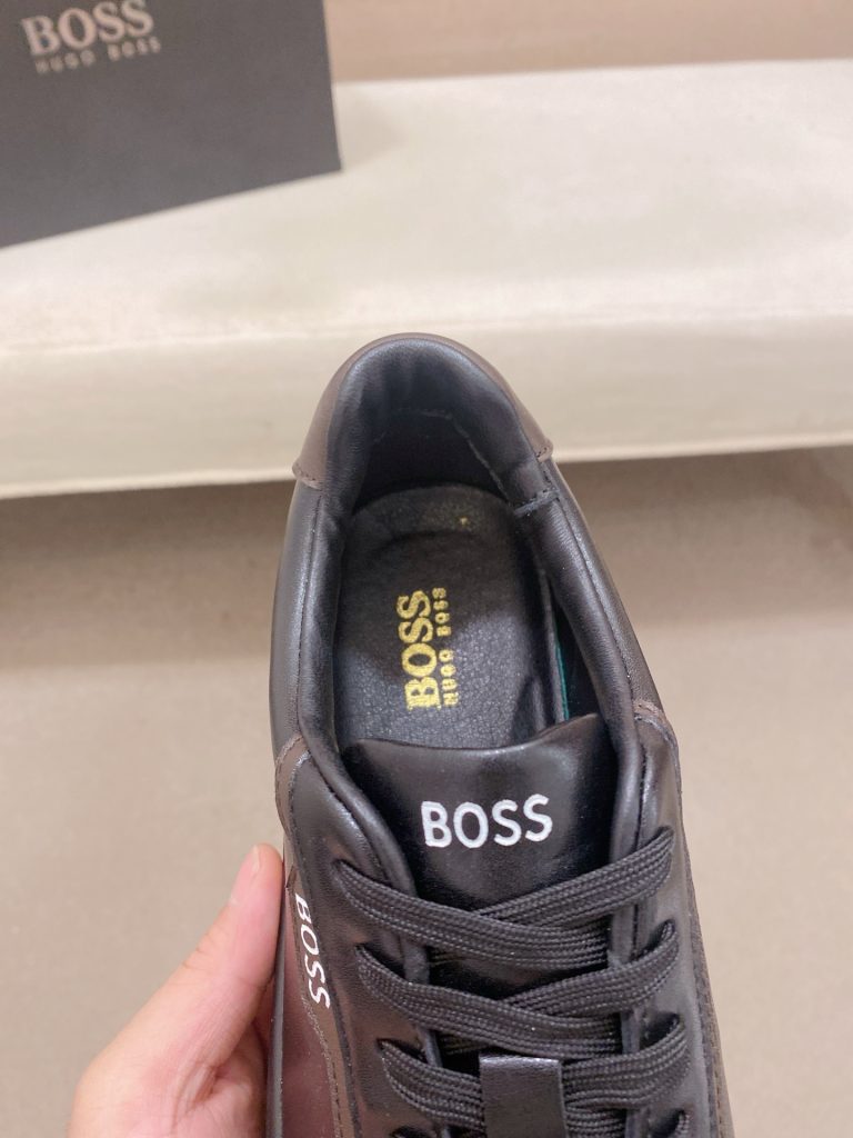 BOSS メンズ スニーカー 3色 ブラック ホワイト ネイビー 4色入 通勤 デイリーユース 🥿 - 画像 7