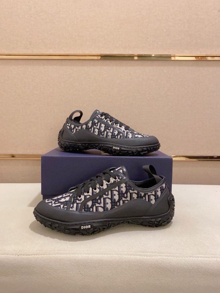 ディオール メンズスニーカー ディオール オブリーク デザイン 黒 ブラック 4色入 🎾 - 画像 7