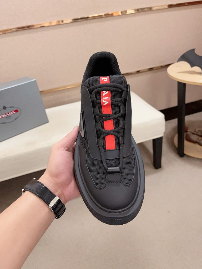 プラダ メンズ スニーカー ブラック レッド 3色入 🎩 - 画像 3