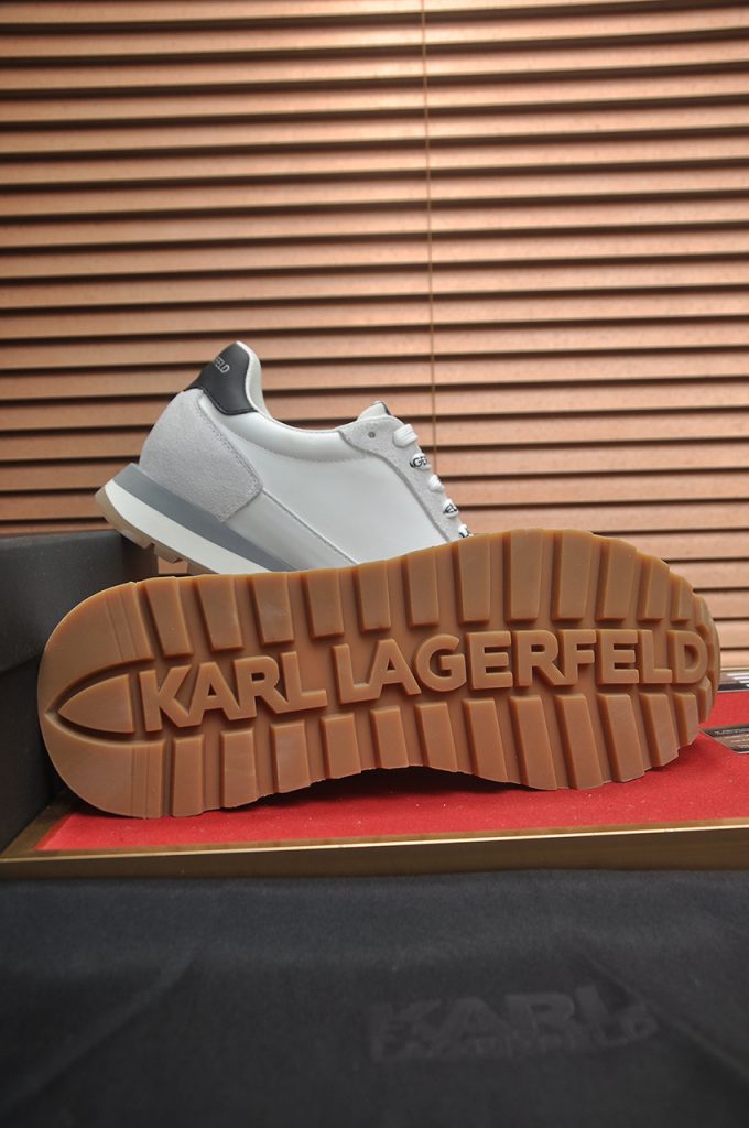 KARL LAGERFELD 男性 スニーカー ホワイト ファッション ブランド ストリートスタイル 🌟 - 画像 7