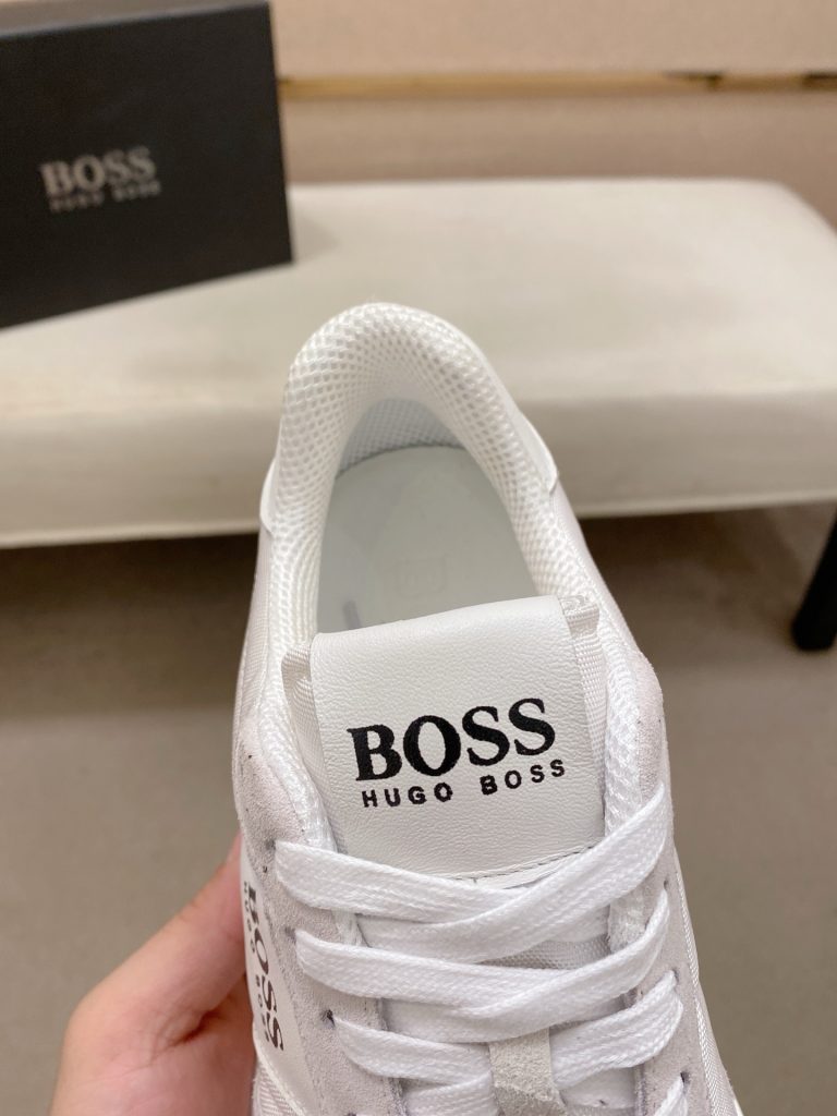 HUGO BOSS メンズ スニーカー ホワイト グレー 2色展開 シンプルデザイン 人気モデル 🎩 - 画像 6