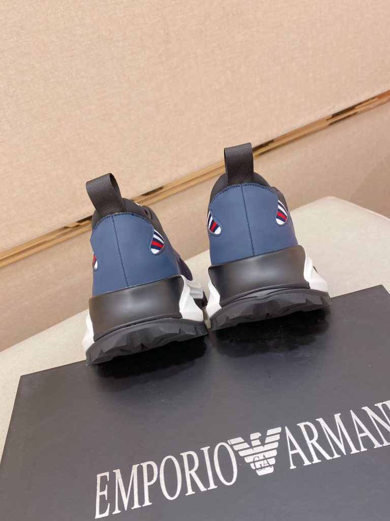エミリオ アルマーニ EA7 メンズ スニーカー 43 サイズ ブルー 激安 スポーツシューズ 🏃‍♂️ - 画像 8