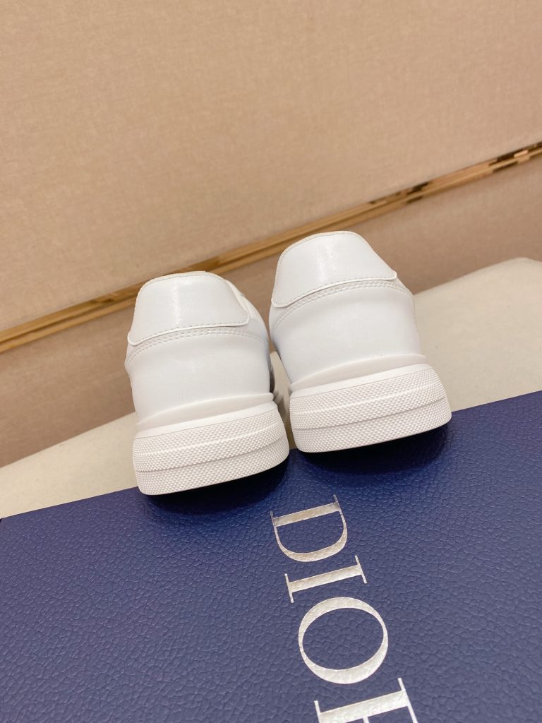 Dior メンズ スニーカー ホワイト グレー ディオール ロゴ プレート ランニングシューズ 64文字 - 画像 8
