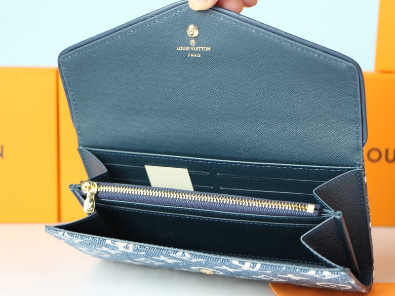 ルイヴィトン　Louis Vuitton　ポルトフォイユ サラ　LV長財布モノグラム　ジャカードデニム　選べる2色 - 画像 6