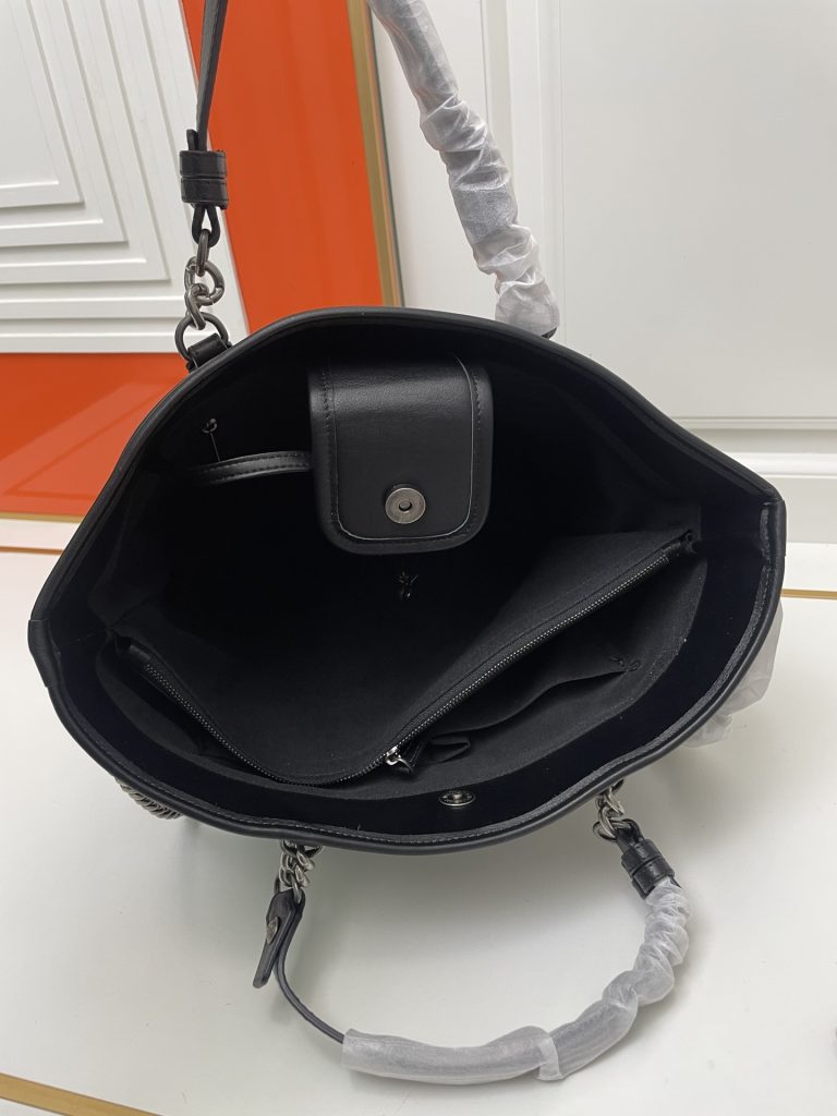CHANEL　シャネル　ショルダーバッグ　 ブラック　レディースバッグ　大きめ　トートバッグ　ハンドバッグ　２WAY　通勤OK - 画像 6