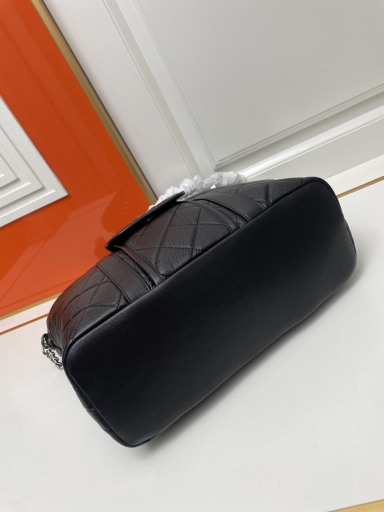 CHANEL　シャネル　ショルダーバッグ　 ブラック　レディースバッグ　大きめ　トートバッグ　ハンドバッグ　２WAY　通勤OK - 画像 4