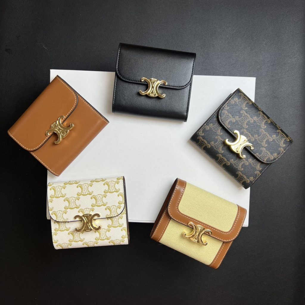 CELINE セリーヌ 3つ折り財布 ウォレット シマーファブリック 5色入 - 画像 2