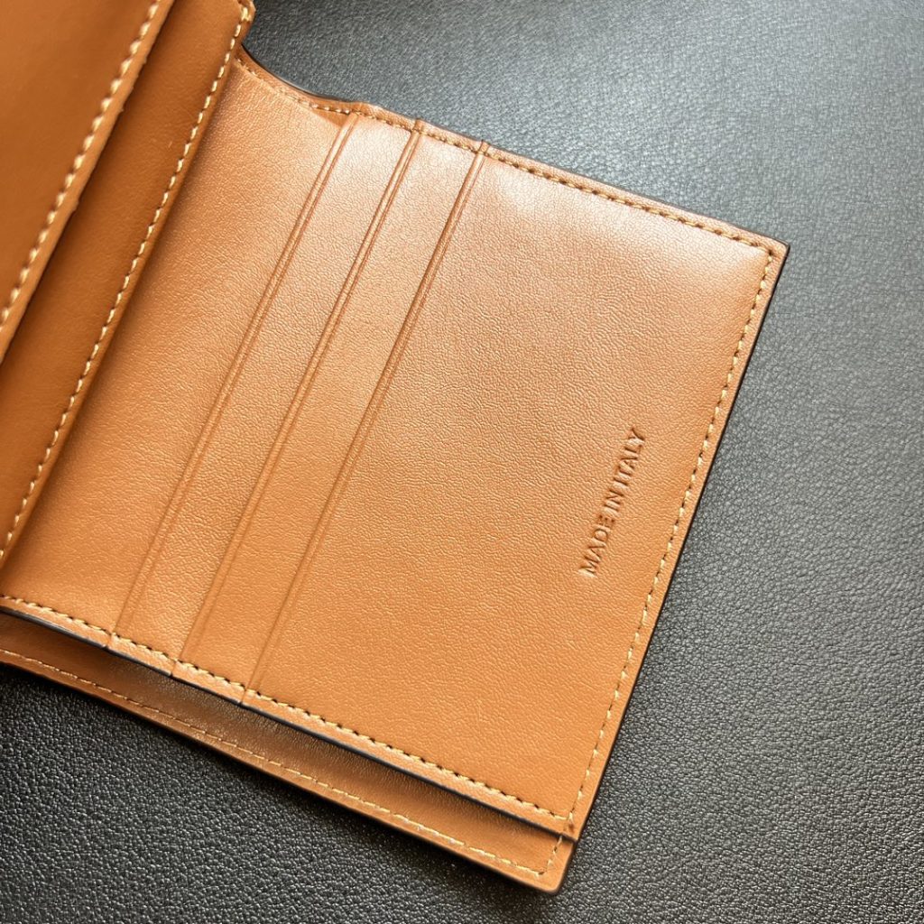 CELINE セリーヌ キャメル色 イタリア製 プリント ポーチ クラッチ ウォレット - 画像 6