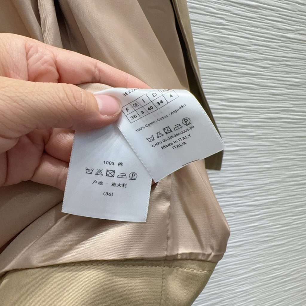 Dior 380 ブーツカット ベージュ 100%コットン イタリア製 - 画像 7