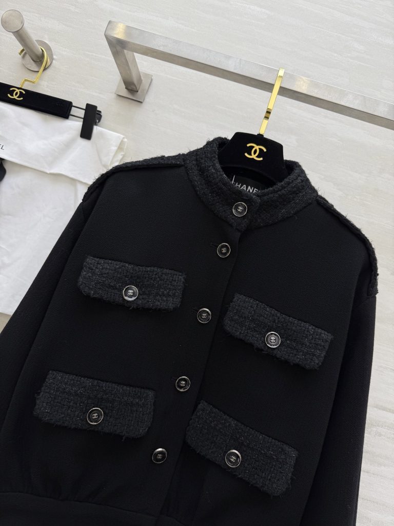 CHANEL 570 Chane2 秋冬 オールドスタイル ロゴ入り ブラック 100%ウール - 画像 3