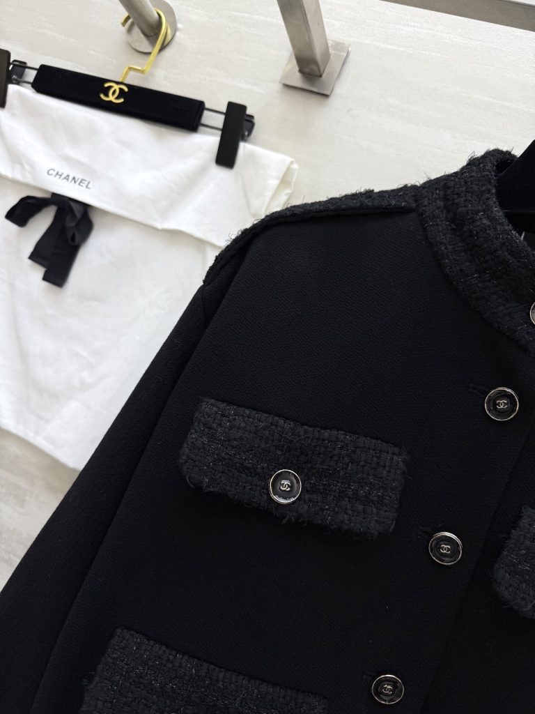 CHANEL 570 Chane2 秋冬 オールドスタイル ロゴ入り ブラック 100%ウール - 画像 5