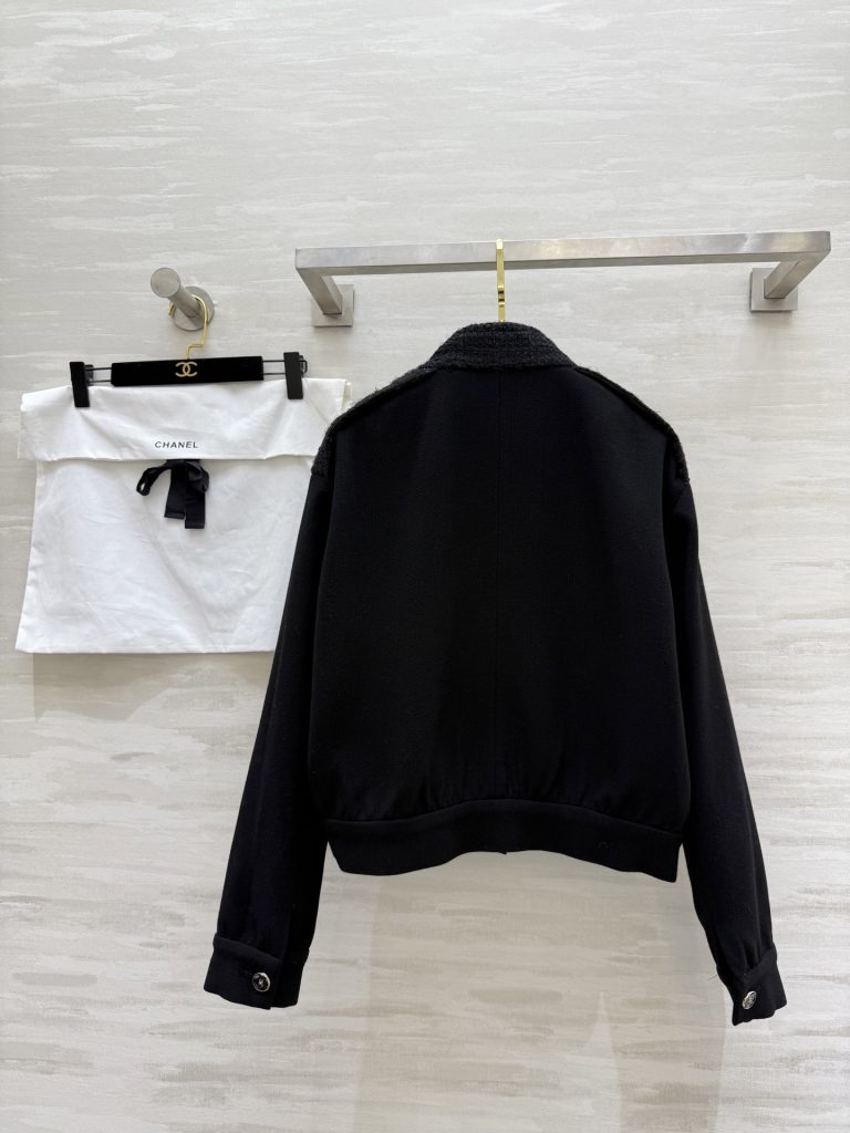 CHANEL 570 Chane2 秋冬 オールドスタイル ロゴ入り ブラック 100%ウール - 画像 7