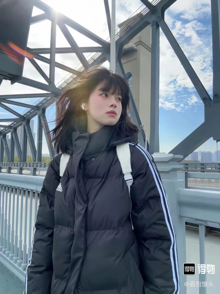 ADIDAS ダウンジャケット ロング丈 男女兼用 2WAY ファッション 通勤 旅行 グレー ブラック - 画像 5
