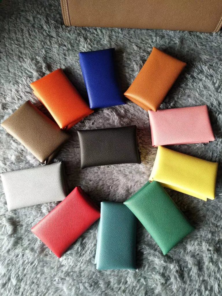 エルメス　Hermes　カルヴィ カードケース　ミニ財布 　カードケース　名刺入れ　本革　レディース　メンズ　無地　19色 - 画像 3