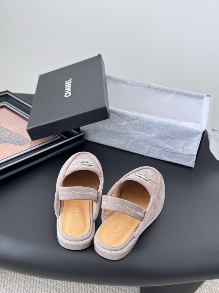CHANEL シャネル ローファー レディース メンズ 兼用 ファッション ベージュ 通勤 通学 2WAY シンプル 高級感 - 画像 6