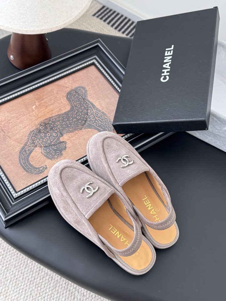 CHANEL シャネル ローファー レディース メンズ 兼用 ファッション ベージュ 通勤 通学 2WAY シンプル 高級感 - 画像 7
