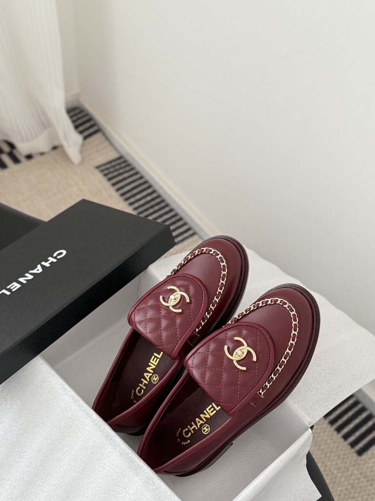 CHANEL シャネル ローファー レディース メンズ兼用 通勤 通学 シンプル ブラウン 2WAY 高級感 ローファー 00083 - 画像 8