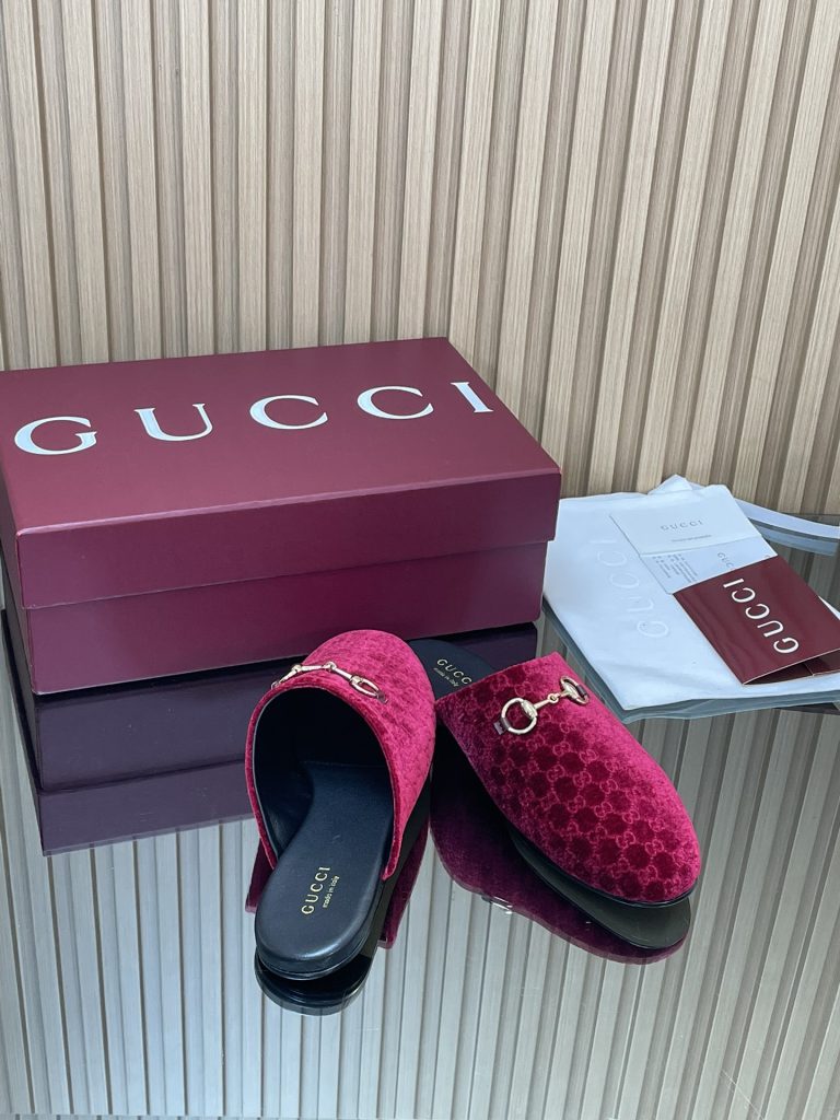 GUCCI グッチ フラットシューズ 本革 メンズ レディース レッド 全1色 - 画像 8
