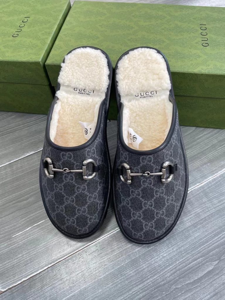 GUCCI グッチ シューズ フラットシューズ 本革 軽量 通勤 通学 ブラック - 画像 2