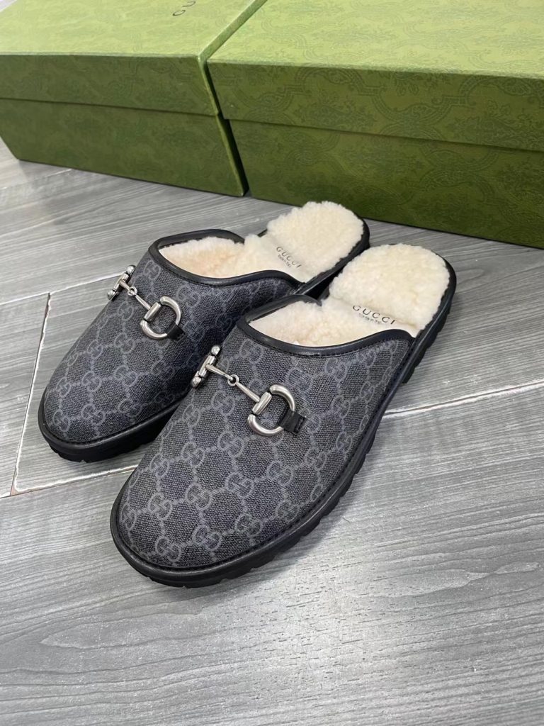 GUCCI グッチ シューズ フラットシューズ 本革 軽量 通勤 通学 ブラック - 画像 3