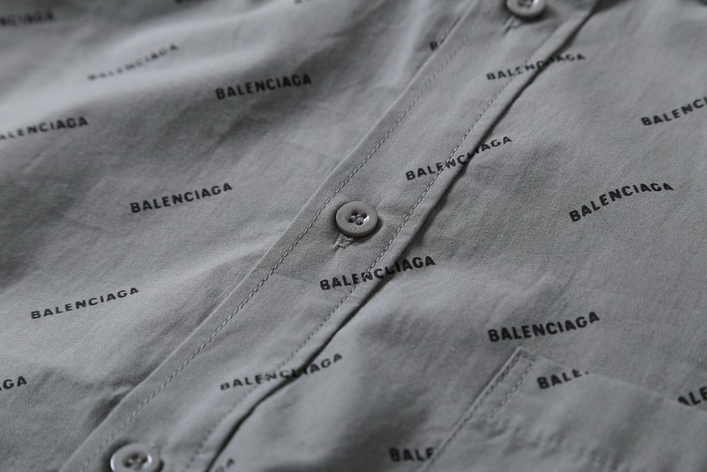 BALENCIAGA バレンシアガ シャツ 綿100% 通勤 グレー - 画像 5