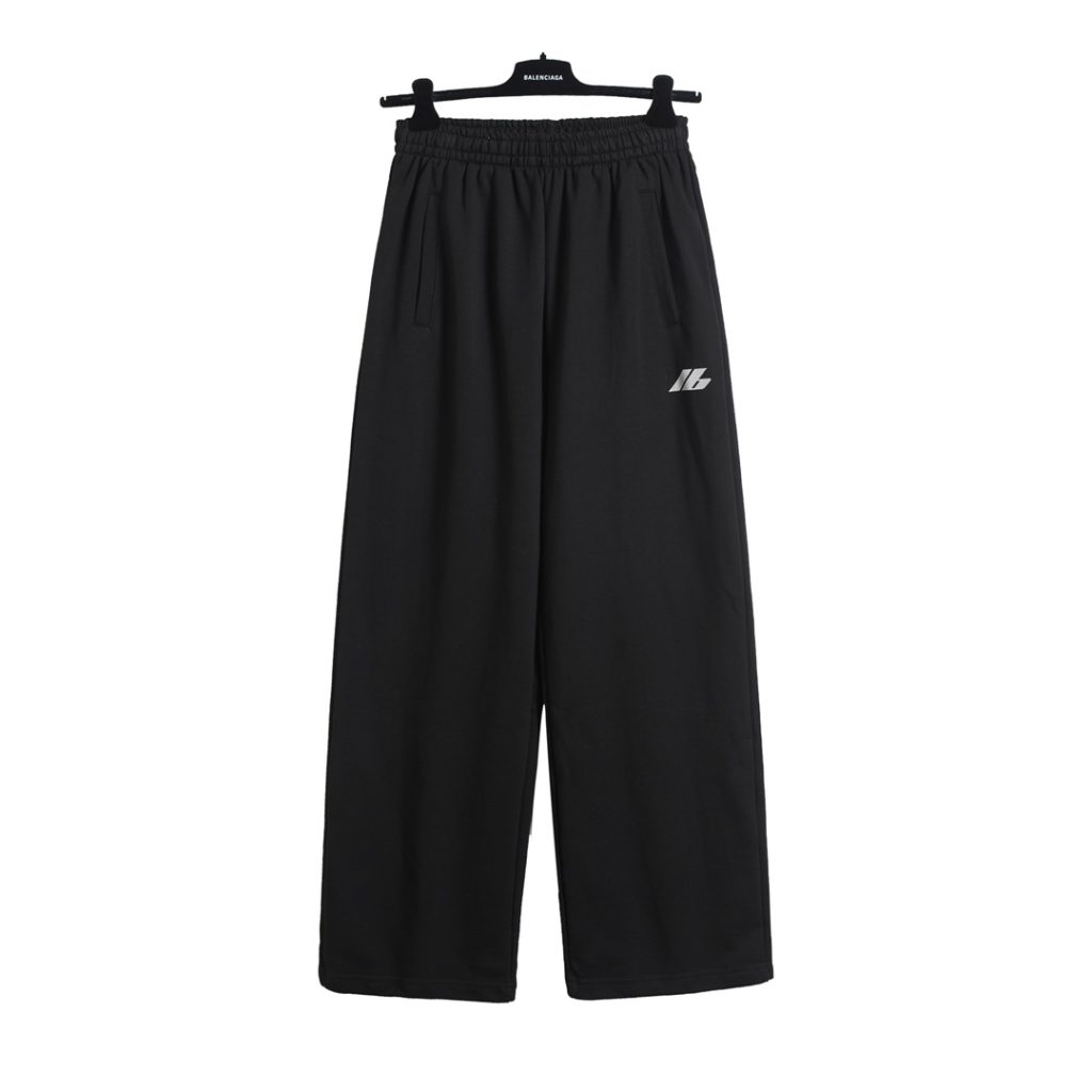 BALENCIAGA バレンシアガ レディース メンズ 通勤 ワイドパンツ ブラック｜旅行に使いやすいファッションアイテムを写真で確認