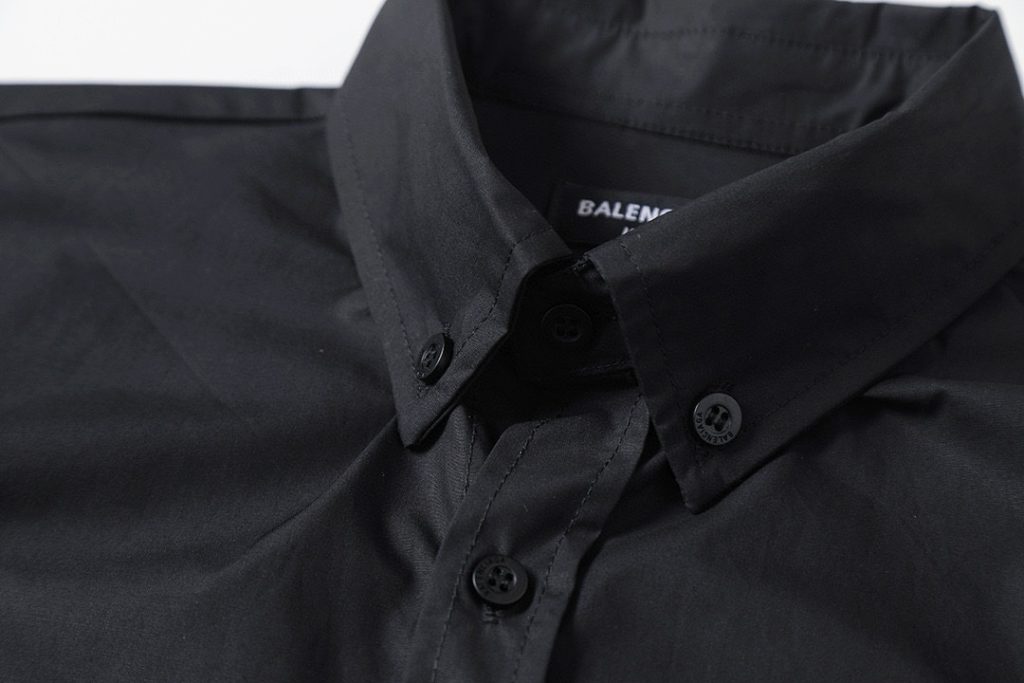 BALENCIAGA バレンシアガ フォーマルシャツ ポケット付き ブラック - 画像 3