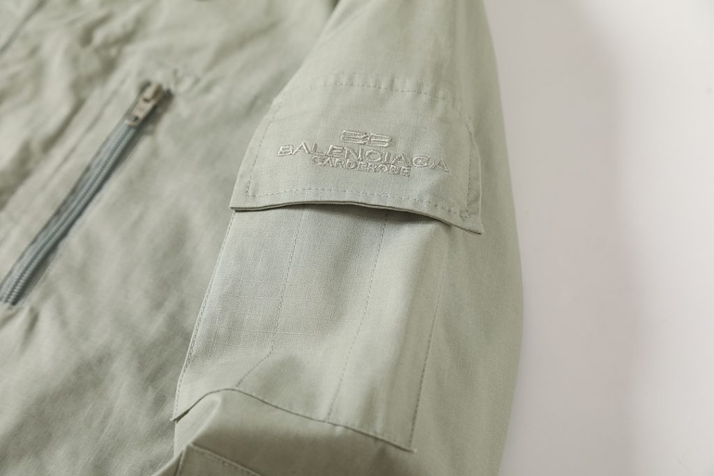 BALENCIAGA バレンシアガ 単排工装 衫外套 黒色/緑色 - 画像 6