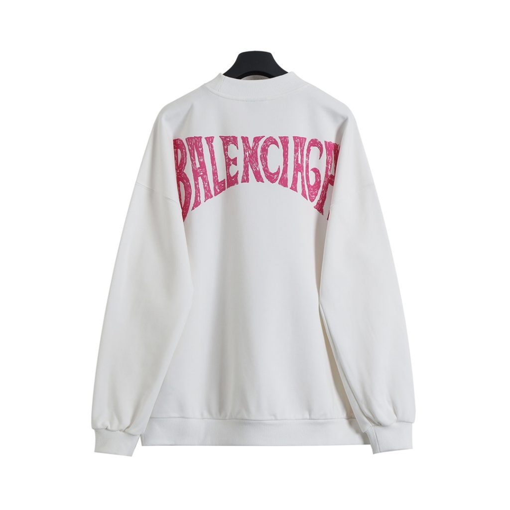 BALENCIAGA バレンシアガ フラットスウェット 白色 - 画像 2