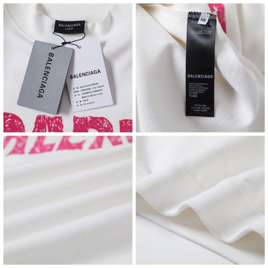 BALENCIAGA バレンシアガ フラットスウェット 白色 - 画像 8