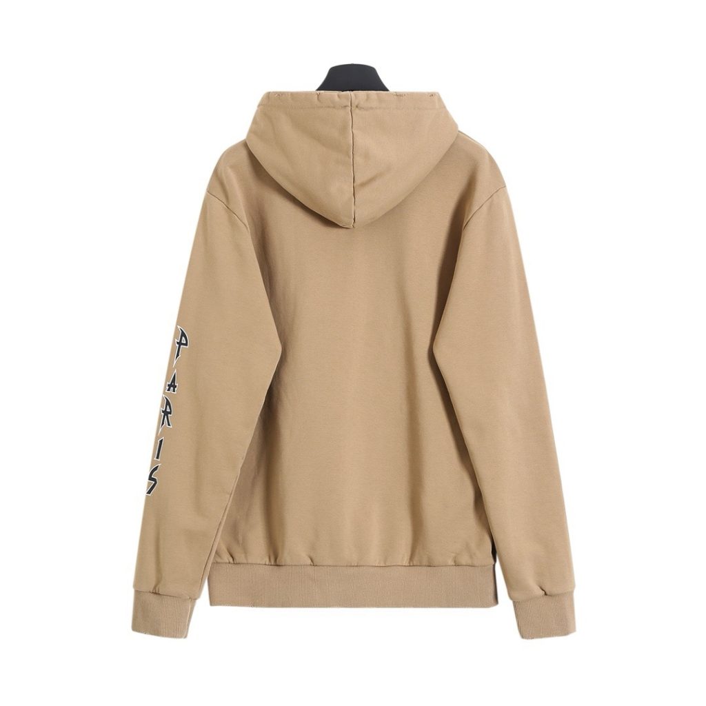 BALENCIAGA バレンシアガ フーディー 撕裂デザイン ベージュ 全1色 - 画像 2