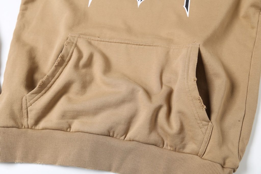 BALENCIAGA バレンシアガ フーディー 撕裂デザイン ベージュ 全1色 - 画像 6