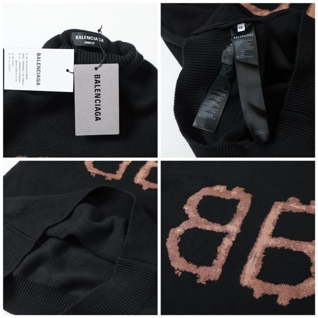 BALENCIAGA バレンシアガ ニットセーター ブラック - 画像 8