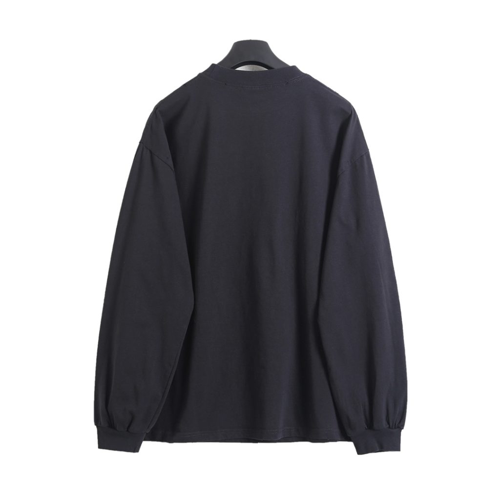 BALENCIAGA バレンシアガ ロングTシャツ ブラック - 画像 2