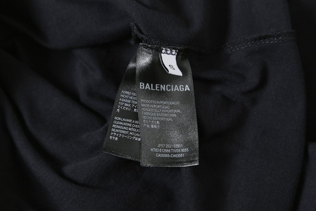 BALENCIAGA バレンシアガ ロングTシャツ ブラック - 画像 8