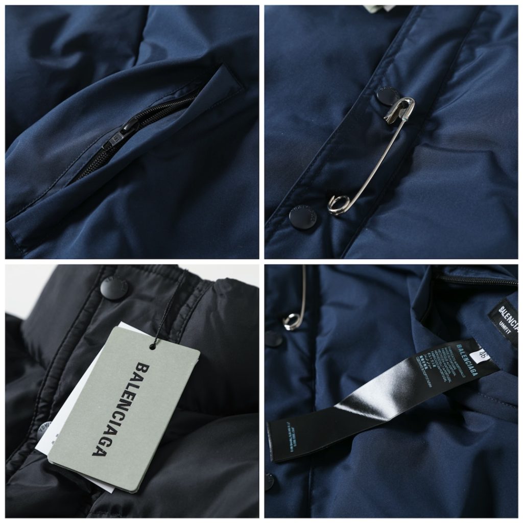BALENCIAGA バレンシアガ ダウンジャケット ブラック ネイビー 全2色 - 画像 8