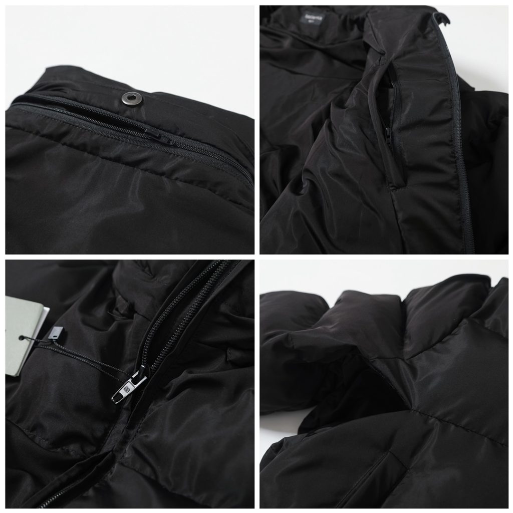 BALENCIAGA バレンシアガ ダウンジャケット 本革 ブラック - 画像 6