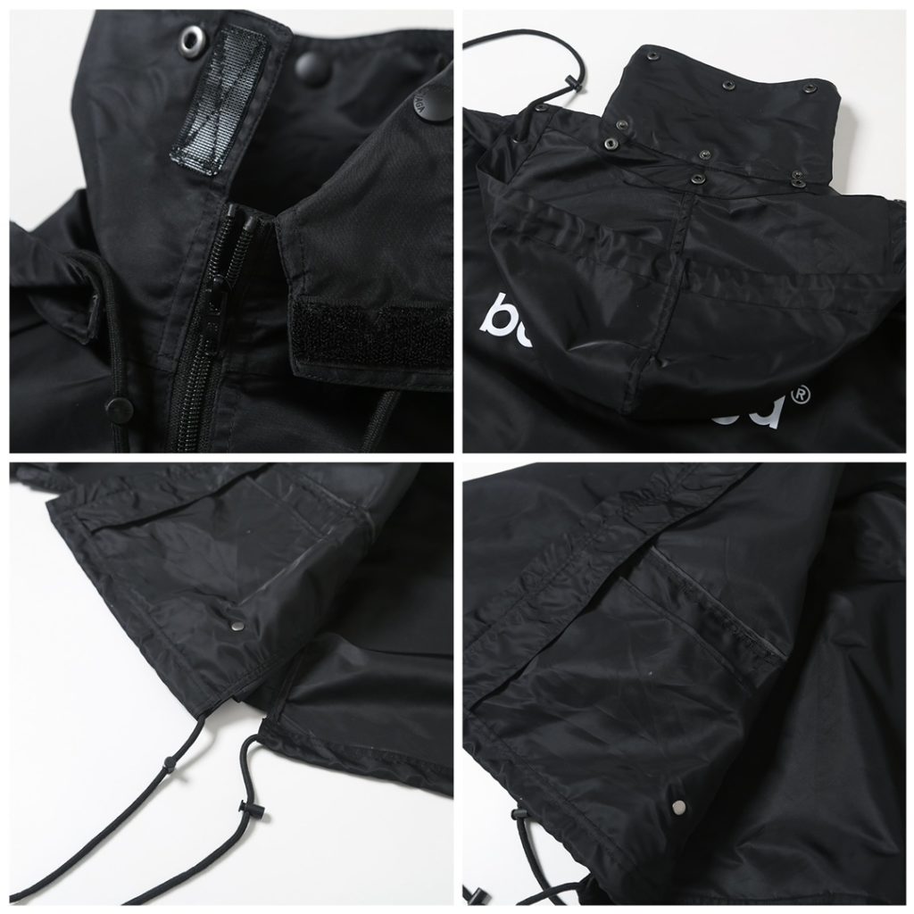 BALENCIAGA バレンシアガ フード付きジャケット 防水 軽量 ブラック - 画像 7