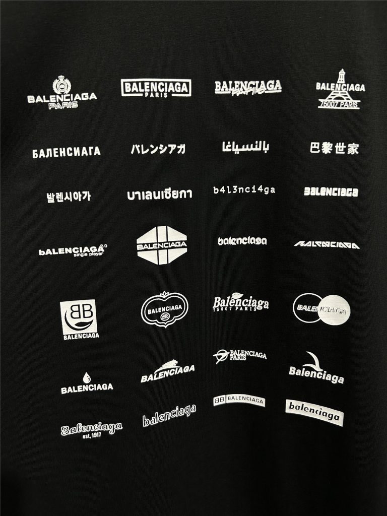 BALENCIAGA バレンシアガ ロングTシャツ 本革 ブラック - 画像 4