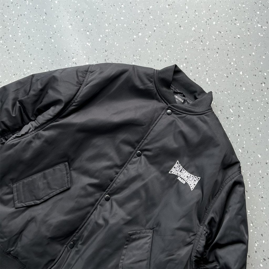 BALENCIAGA バレンシアガ バルエンシアガ バンダナ ジャケット ブラック - 画像 8