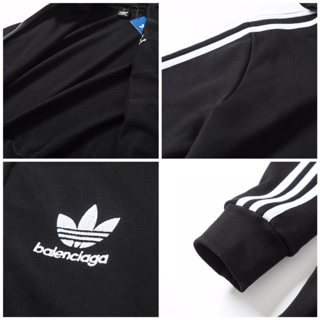 BALENCIAGA バレンシアガ フード付きスウェットシャツ ブラック - 画像 7