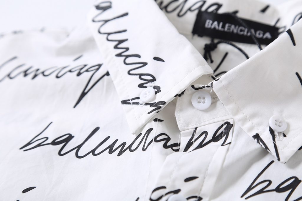 BALENCIAGA バレンシアガ 草写 名 幕 袖 衫 通勤 白色 - 画像 6