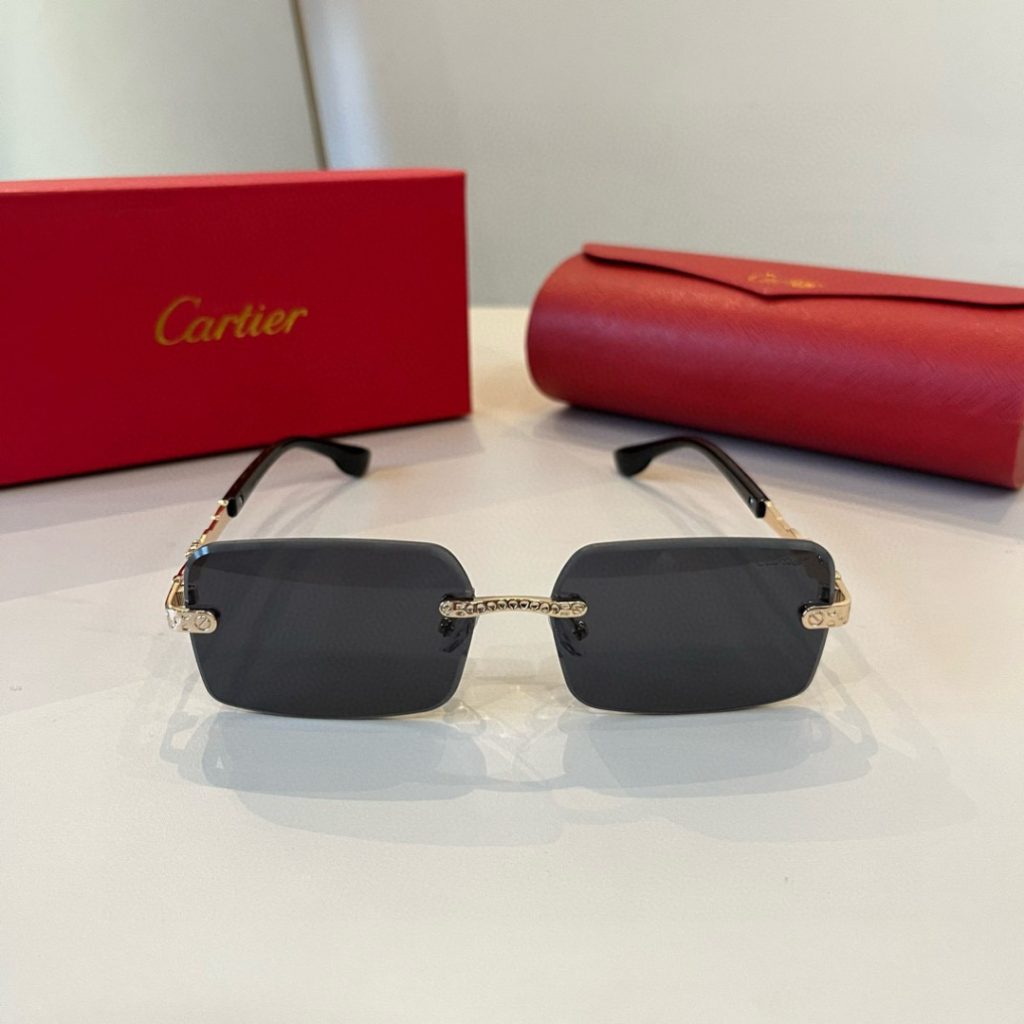 CARTIE カルティエ サングラス 無縁 メタル レディース メンズ ブラック ホワイト レdz - 画像 3